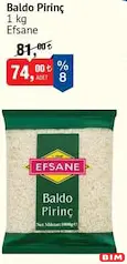 EFSANE BALDO PİRİNÇ 1 KG fiyat ve kampanya bilgisi